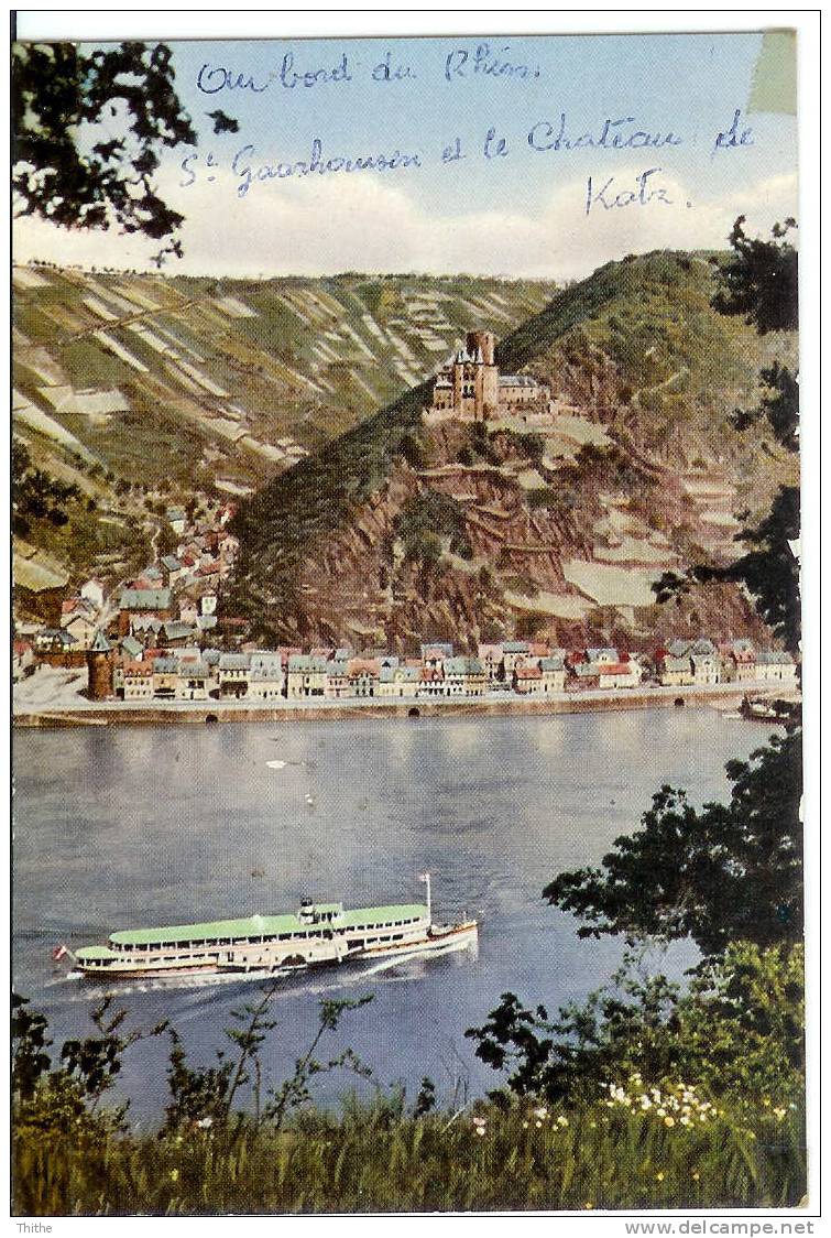 St. Goarshausen Et Le Château De Katz - St. Goar