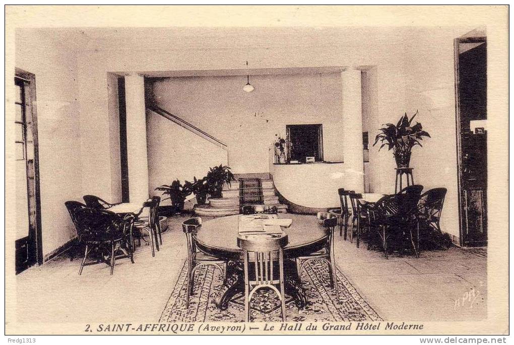 Saint Affrique - Grand Hotel Moderne - Hall - Saint Affrique