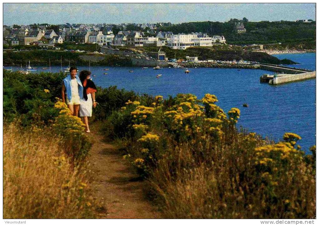 CPSM.   LE COQUET. PROMENADE SUR LA PRESQU´ILE DE KERMORVAN. - Le Conquet