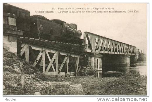 55 REVIGNY LE PONT DE LA LIGNE DE VOUZIERS ( Train) - Revigny Sur Ornain