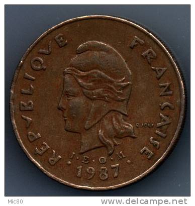 Nouvelle-Calédonie 100 Francs 1987 Ttb - Nieuw-Caledonië
