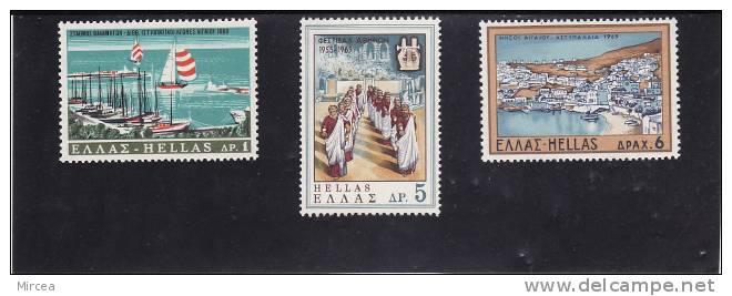 Grece 1969 - Yv.no.977/9 Neufs** - Neufs