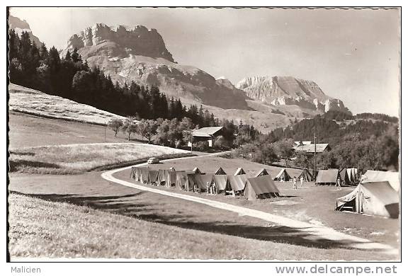 SAVOIE- Ref No 7322- Cordon - Les Mouilles - Camp Edf Avec Vue Sur Les Quatre Tetes  - Bon Etat - Autres & Non Classés