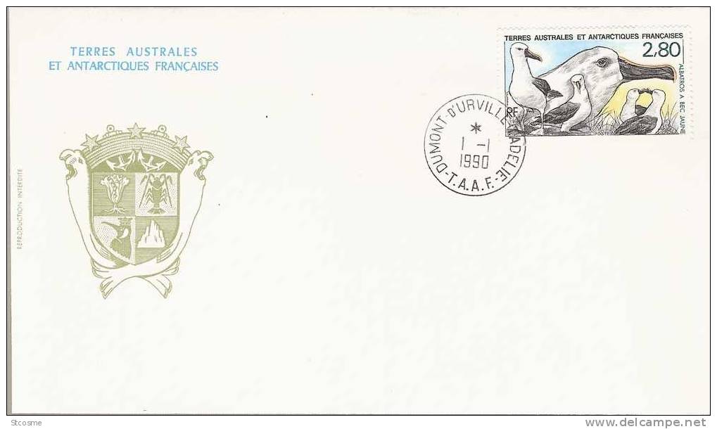 G632 - TAAF - PO 150 Sur Lettre En FDC 01/01/1990 à Dumont D'Urville / Terre Adélie - Lettres & Documents