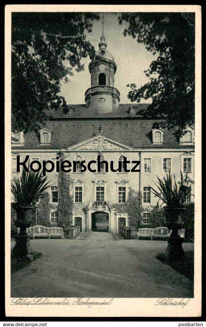 ALTE POSTKARTE SCHLOSS LICHTENWALDE ZSCHOPAUTAL SCHLOSSHOF 1930 Niederwiesa Bei Zschopau Castle Chateau Cpa Postcard AK - Niederwiesa