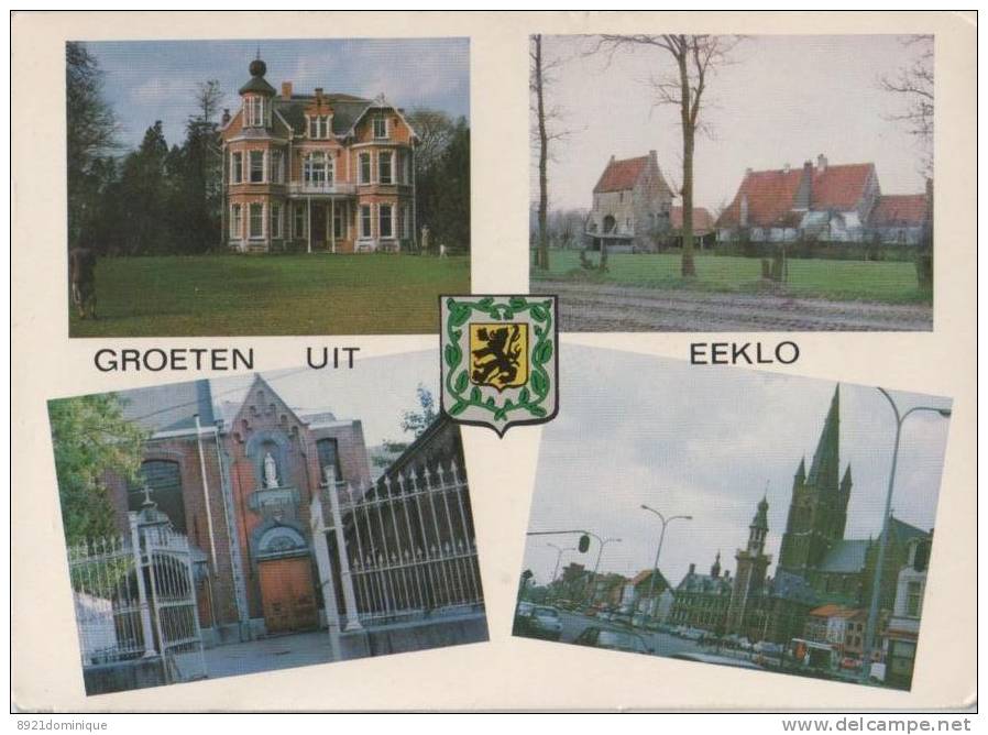 Groeten Uit Eeklo - Kasteel Huysman's Hoeve - Instituut OLV Ten Doorn - Markt - Eeklo