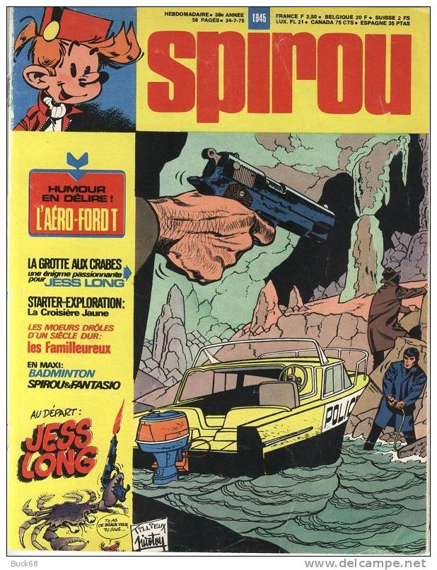 SPIROU N° 1945 Avec Une Couverture De PIROTON - Spirou Magazine