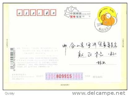 2008 Beijing Olympic Games Emblem And Mascot  , Pre-stamped Card , Postal Stationery - Zomer 2008: Peking