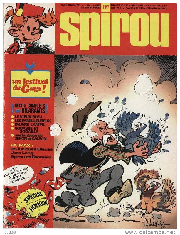 SPIROU N° 1947 Avec Une Couverture De François WALTHERY - Spirou Magazine