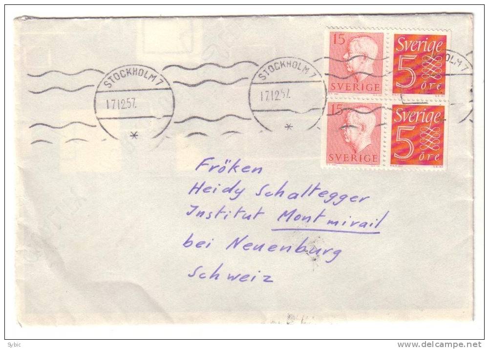 SUEDE - Lettre Pour La SUISSE - 17/12/1957 - Covers & Documents