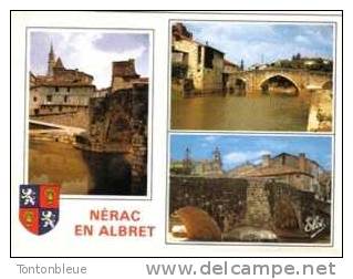 Gascogne - Nerac En Albret - L'eglise - Maison à Colombages - Le Pont Sur La Baise - Nerac