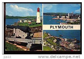 Jolie CP Angleterre Devon Plymouth Multivue - écrite - Plymouth