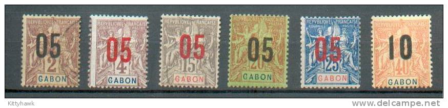 Gab 63 - YT 66 Obli - 67* - 68 Obli - 69-70-72 * - Unused Stamps