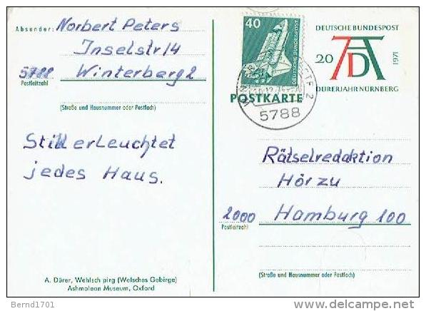 Germany - Ganzsache Postkarte Gestempelt / Postcard Used  (D942) - Illustrated Postcards - Used
