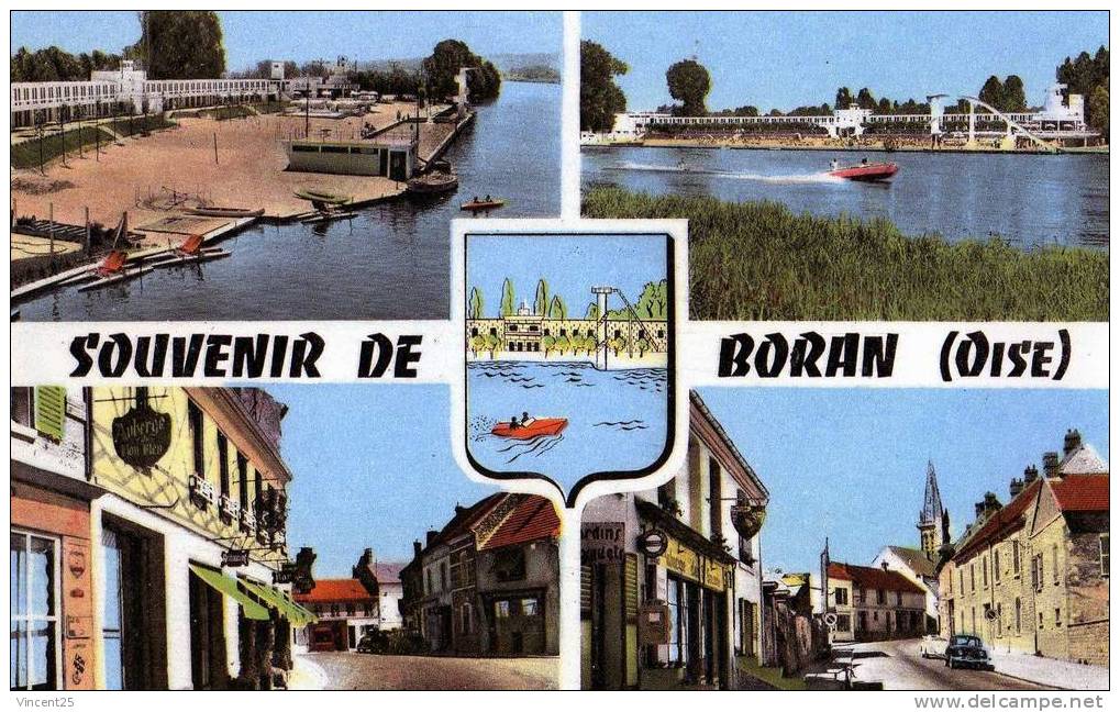 Boran Sur Oise *  1949  Souvenir De Boran * Auberges - Boran-sur-Oise