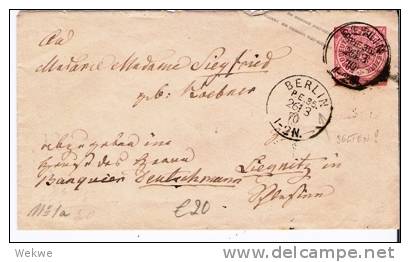 Ndp076/ NORDDEUTSCHER-POSTBEZIRK -  Berlin PE 35 (selten) 1870 - Entiers Postaux