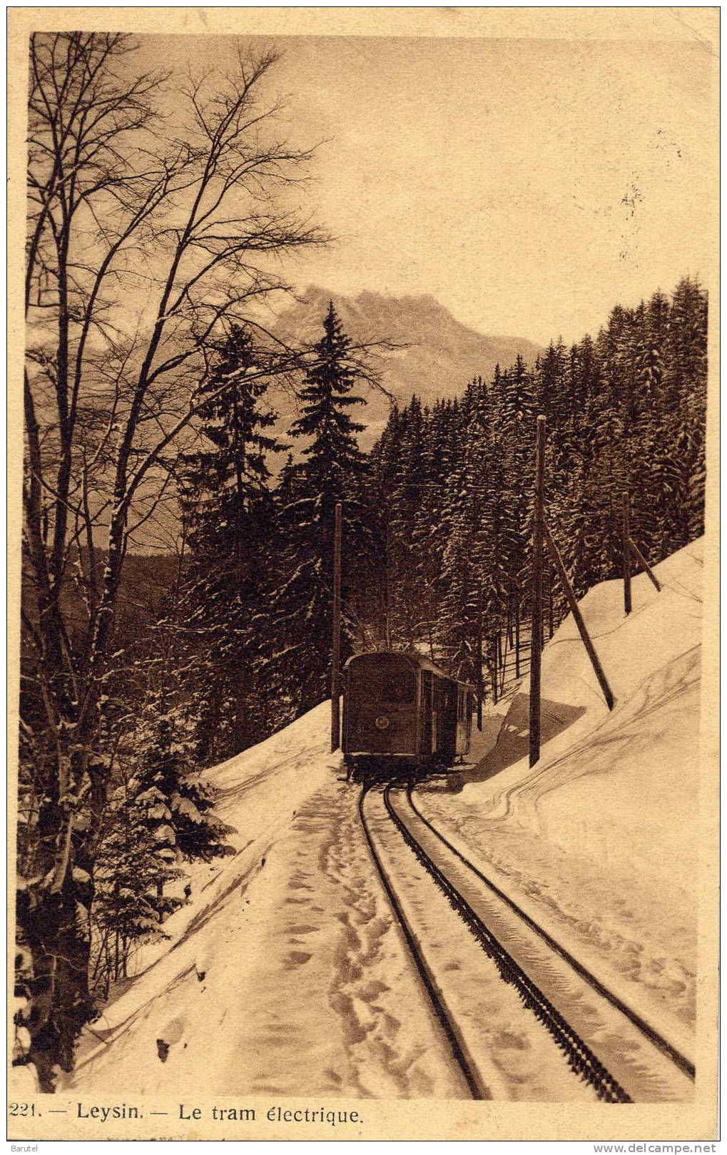 LEYSIN [Vaud ~ Suisse] - Le Tram Electrique - Leysin