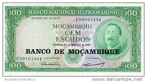 MOZAMBIQUE  100 ESCUDOS(1.976)  27-3-1.961  KM#117  PLANCHA/UNC/SC    DL-2577 - Mozambico