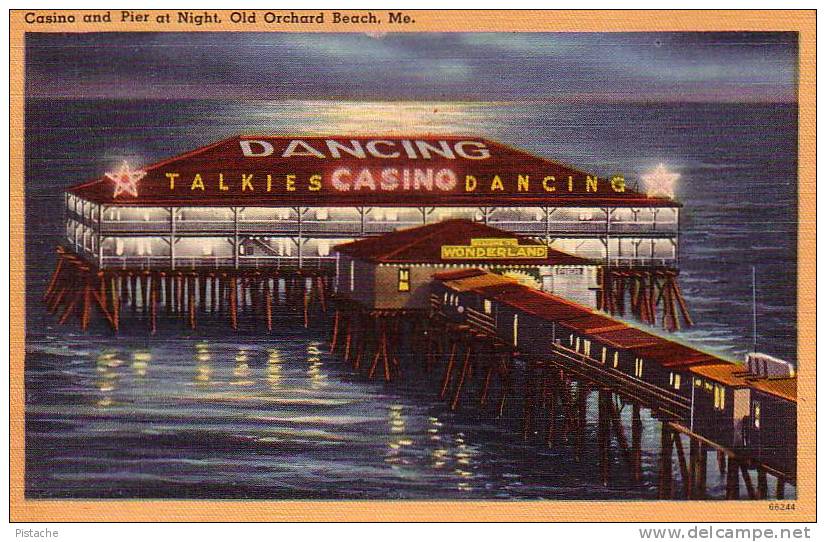 Old Orchard Beach ME - 1954 - Casino - Écrite - Casinos