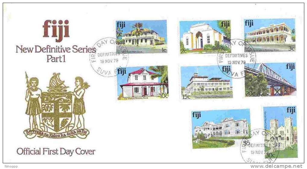 Fiji-1979 Buildings Part I FDC - Fiji (1970-...)