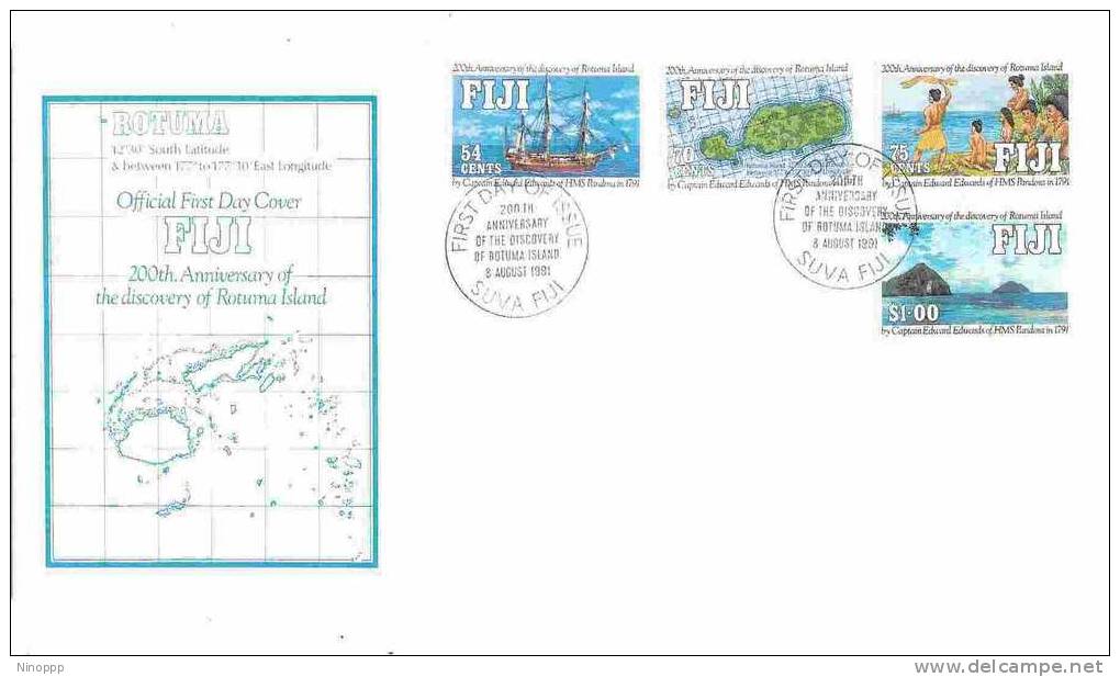 Fiji-1991Rotuma Island FDC - Fiji (1970-...)