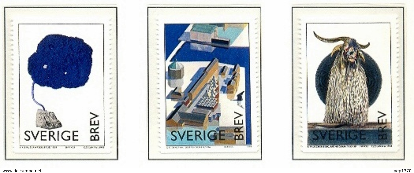 SUECIA 1998 - MUSEO DE ARTE MODERNO - YVERT 2014-2016 - Unused Stamps