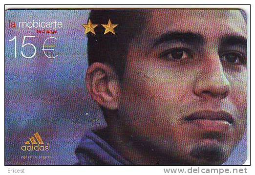 MOBICARTE 15 EUROS TREZEGUET 05/02 Au 06/2003 ETAT COURANT - Cellphone Cards (refills)