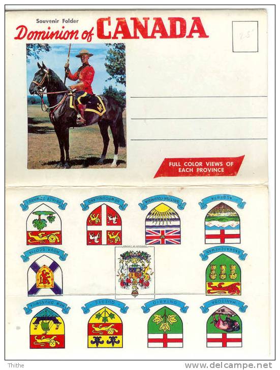 Dominion Of CANADA - 12 Full Color Views Of Each Province - Modern Cards