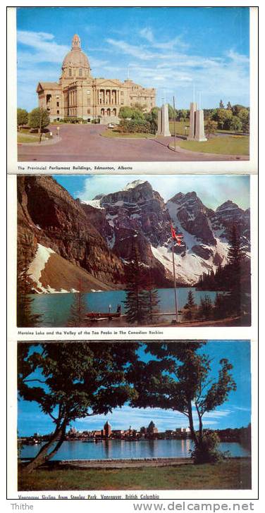 Dominion Of CANADA - 12 Full Color Views Of Each Province - Moderne Kaarten