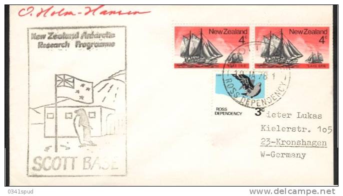 1978  New Zealand  ROSS  Scott Base  Pôle Sud Polo Sud South Pole - Brieven En Documenten