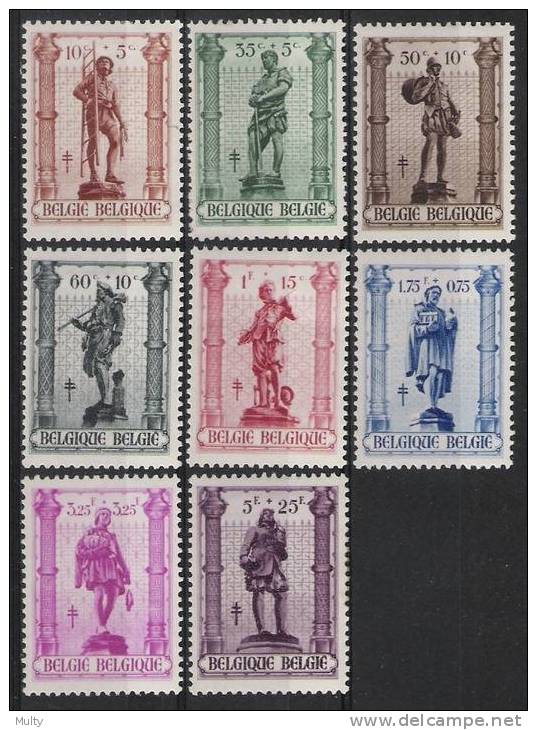 Belgie OCB 615 / 622 (*) - Unused Stamps