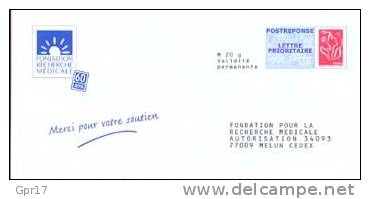 PAP Réponse: Fondation Pour La Recherche Médicale 07P405  S49/2 - Prêts-à-poster: Réponse /Lamouche