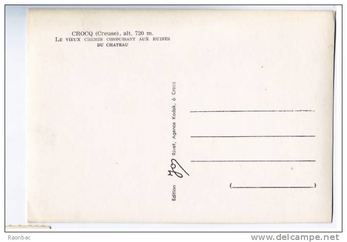 CM----23---CROCQ----CHEMIN Du CHATEAU - Crocq