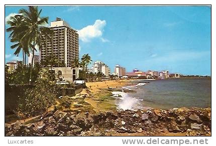 55. VISTA DE LA SECCION HOTELERA DEL CONDADO.SAN JUAN .PUERTO RICO. - Puerto Rico