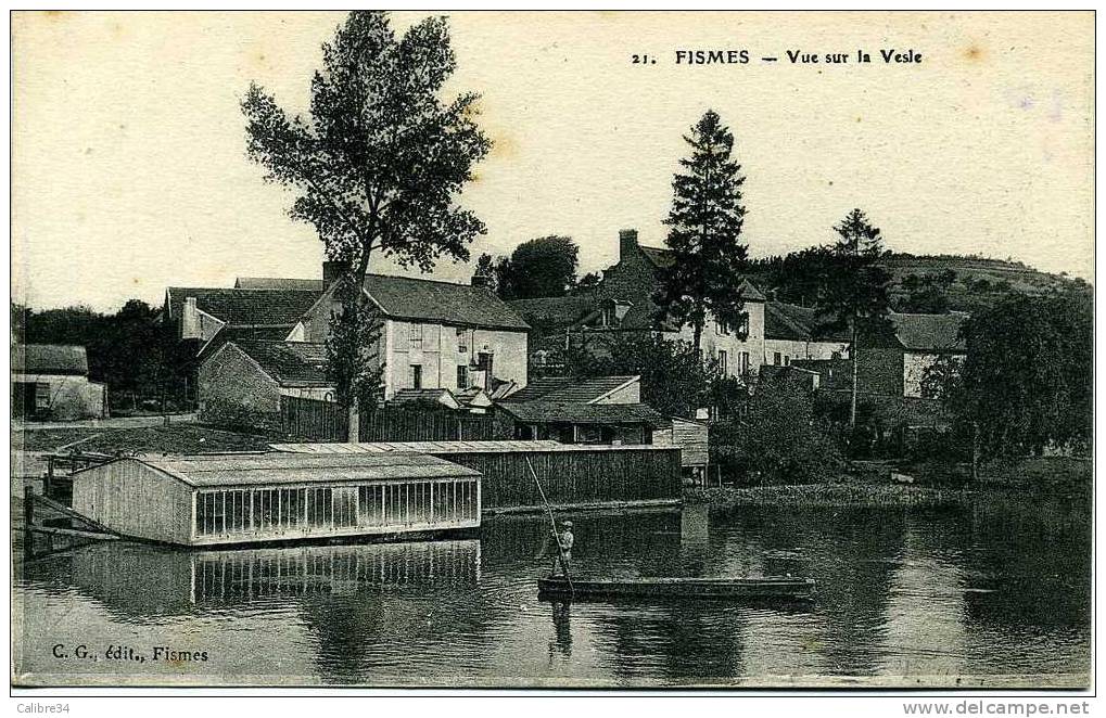 MARNE FISMES Vue Sur La Vesles - Fismes