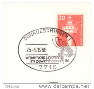 1986 Allemagne Donaueschingen    Haltérophilie Weightlifting  Sollevamento Pesi - Halterofilia