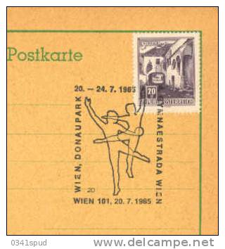 1965 Autriche Wien  Gymnastique  Gymnastics Ginnastica   Sur Carte - Gymnastics