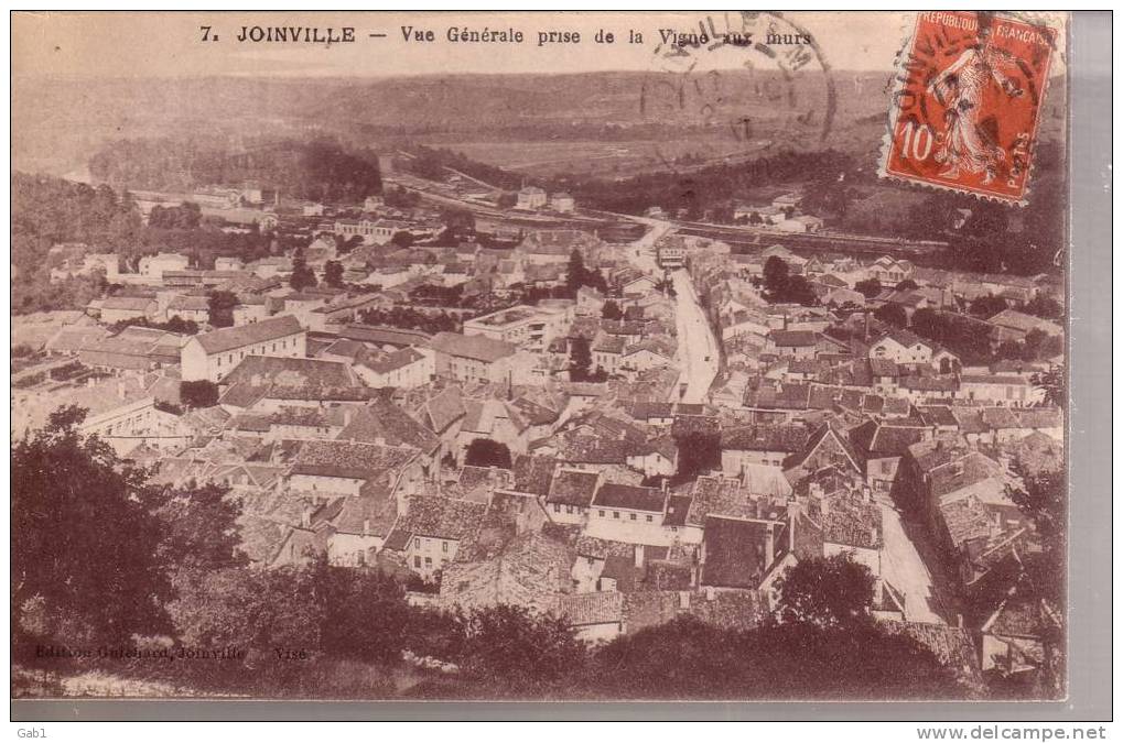 52 --- Joinville --- Vue Generale Prise De La Vigne Aux Murs - Joinville