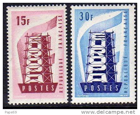 France 1076/77  X  EUROPA 1956 - 1956