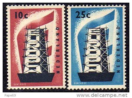 Pays-Bas 659/60  X  EUROPA 1956 - 1956