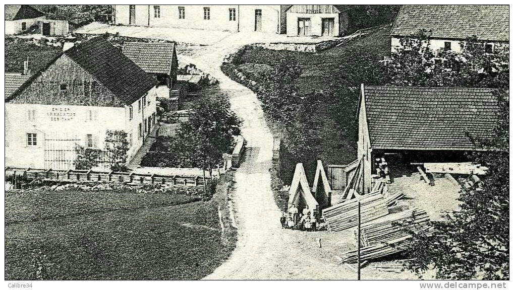 VOSGES PLAINFAING Centre De Barançon (Scierie Visible 1916) - Plainfaing