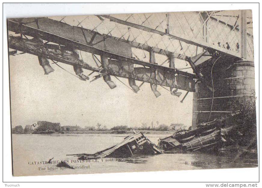 7394 - Catastrophe Des Ponts-de-Cé, 4 Août 1907, 1 Heure Après L'accident - Les Ponts De Ce