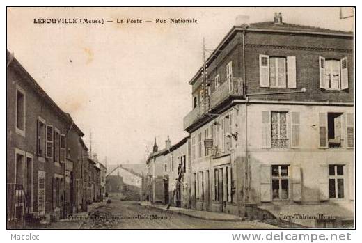 55 LEROUVILLE LA POSTE RUE NATIONALE - Lerouville