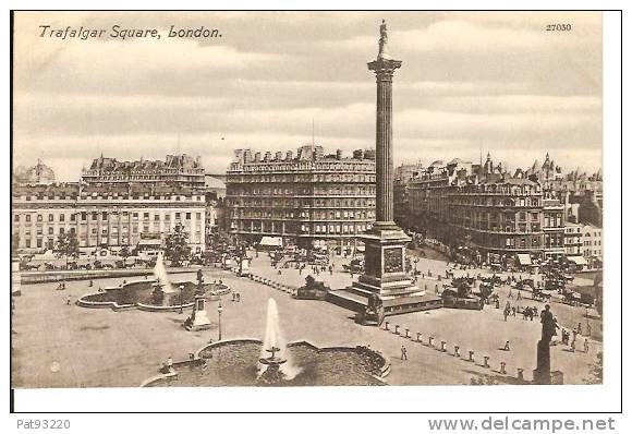 TRAFALGAR SQUARE, LONDRES/CPA NEUVE N° 27030/TBE Marques Coins Photos - Trafalgar Square