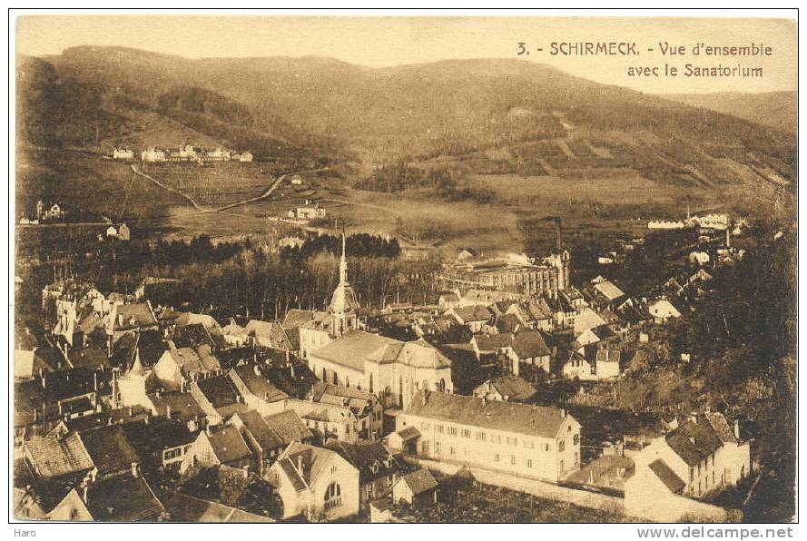 SCHIRMECK - Vue D'ensemble Avec Le Sanatorium  (893) - Schirmeck