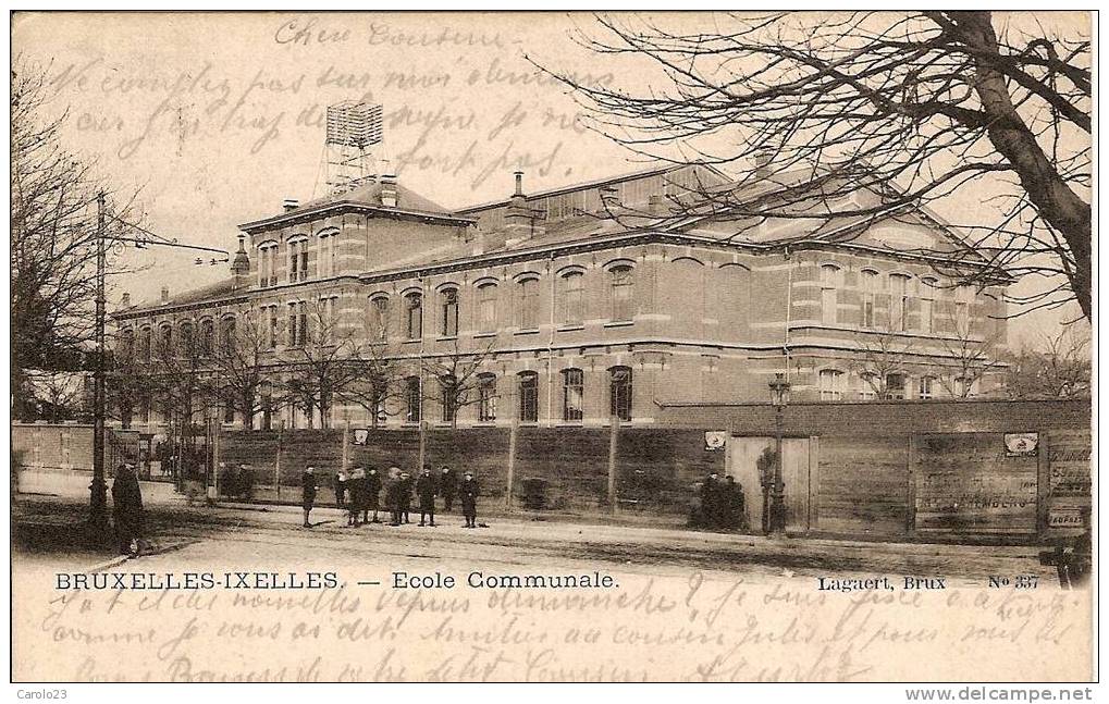 BRUXELLES  -  IXELLES  :  ECOLE  COMMUNALE - Elsene - Ixelles