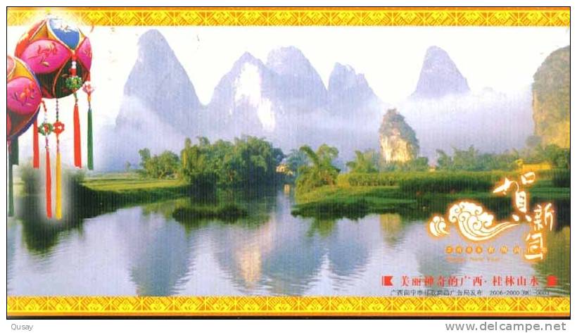 Scenery  (Guilin,  Guangxi),  Pre-stamped Card , Postal Stationery - Other & Unclassified