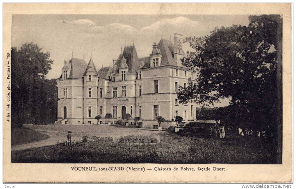 VOUNEUIL SOUS BIARD - Château De Boivre, Façade Ouest - Vouneuil Sous Biard