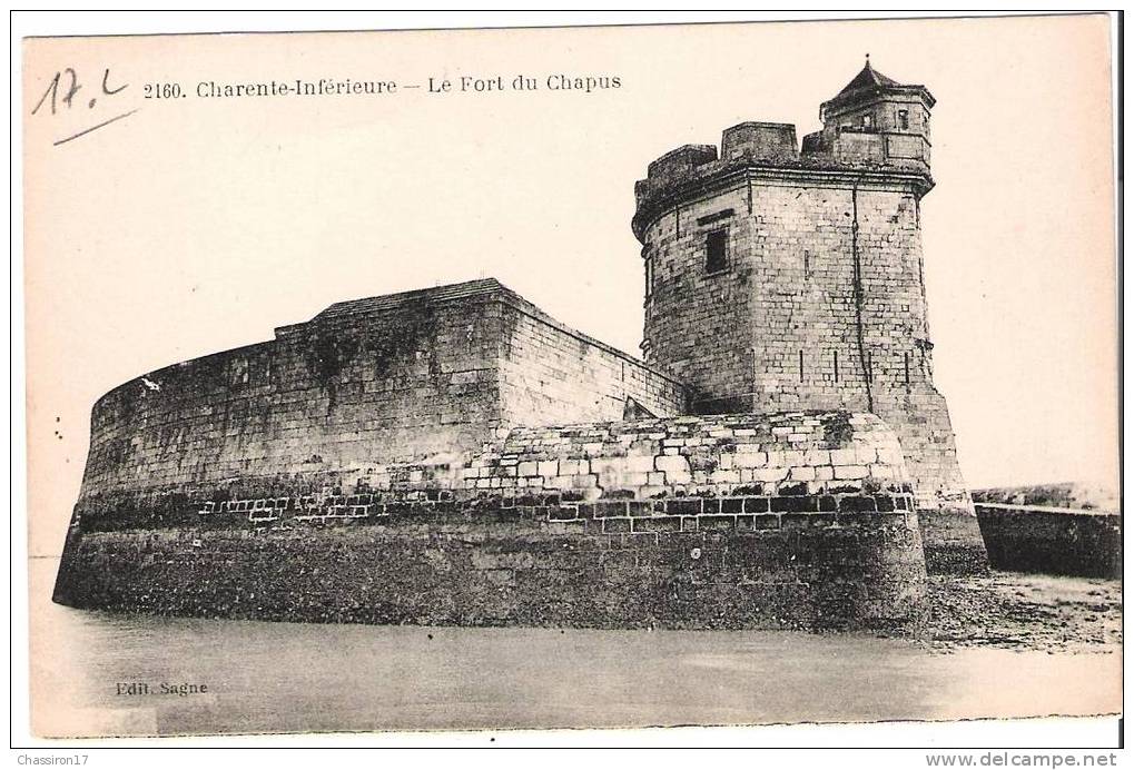 17 - LE CHAPUS - Lot De 3 Cartes  -  Le Fort  - à Marée Basse - Intérieur - Belle Animation - Marennes