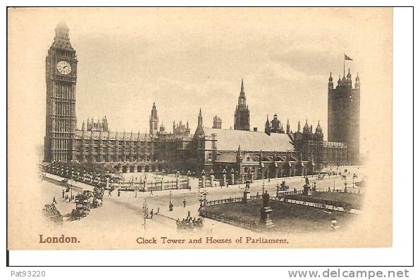 CLOCK TOWER  And HOUSES Of PARLIAMENT, London /CPA NEUVE/TBE - Houses Of Parliament